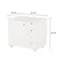 BIANC GABINETE INFERIOR 1 PORTA/4 GAVETAS C/ RODÍZIOS - BRANCO - Foto 4