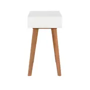 PENTEADEIRA/ESCRIVANINHA COM ESPELHO 1 GAVETA 1 M X 45 CM LIN - BRANCO/NOZES - Foto 5