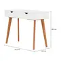 PENTEADEIRA/ESCRIVANINHA COM ESPELHO 1 GAVETA 1 M X 45 CM LIN - BRANCO/NOZES - Foto 7