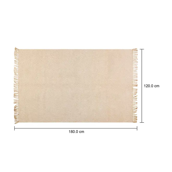 TAPETE 1,20 M X 1,80 M LAGUN - NATURAL - Foto 3