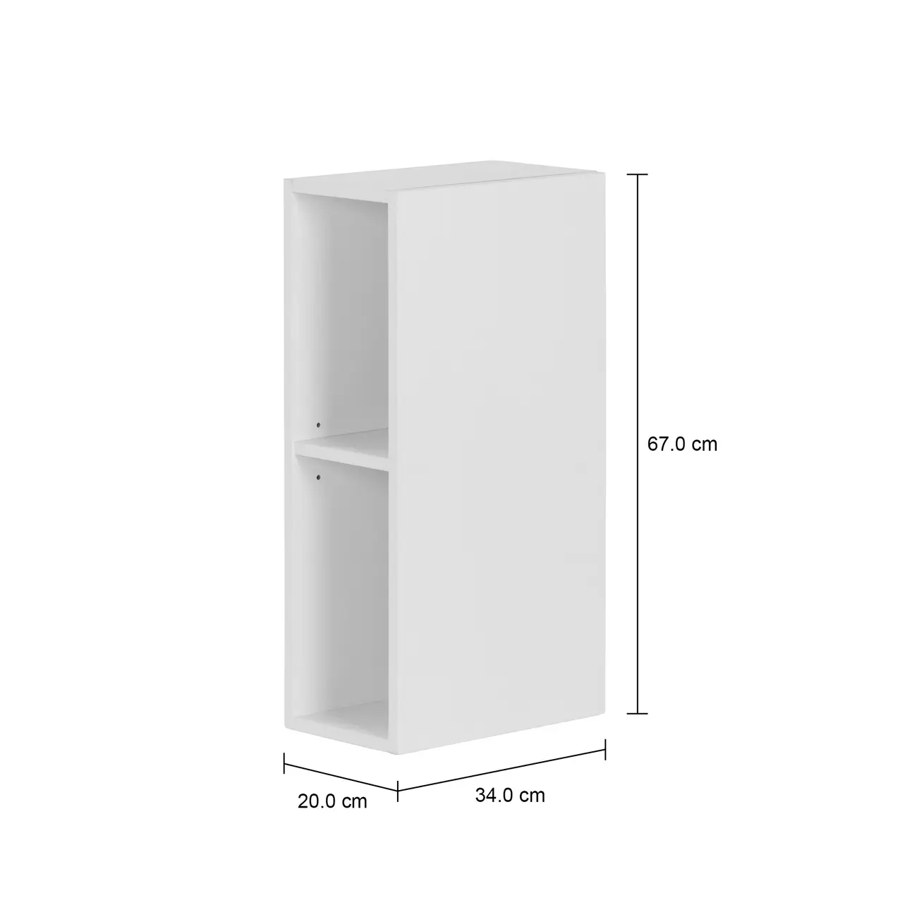 NICHO AÉREO 20 CM PRÁTICA - BRANCO - Foto 4