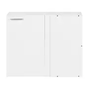 ARMÁRIO DE COZINHA AÉREO DE CANTO 80 CM 1 PORTA - BRANCO - Foto 1