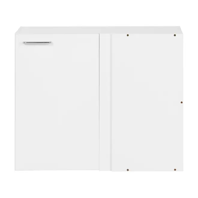 ARMÁRIO DE COZINHA AÉREO DE CANTO 80 CM 1 PORTA - BRANCO - Foto 1