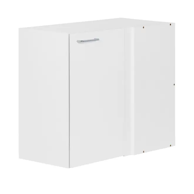 ARMÁRIO DE COZINHA AÉREO DE CANTO 80 CM 1 PORTA - BRANCO - Foto 2