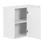 ARMÁRIO DE COZINHA AÉREO DE CANTO 80 CM 1 PORTA - BRANCO - Foto 3