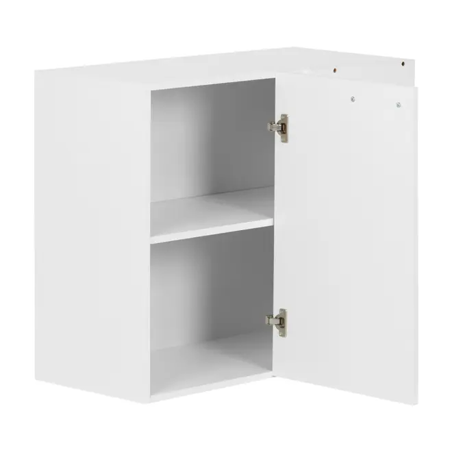 ARMÁRIO DE COZINHA AÉREO DE CANTO 80 CM 1 PORTA - BRANCO - Foto 3