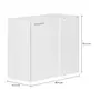 ARMÁRIO DE COZINHA AÉREO DE CANTO 80 CM 1 PORTA - BRANCO - Foto 5