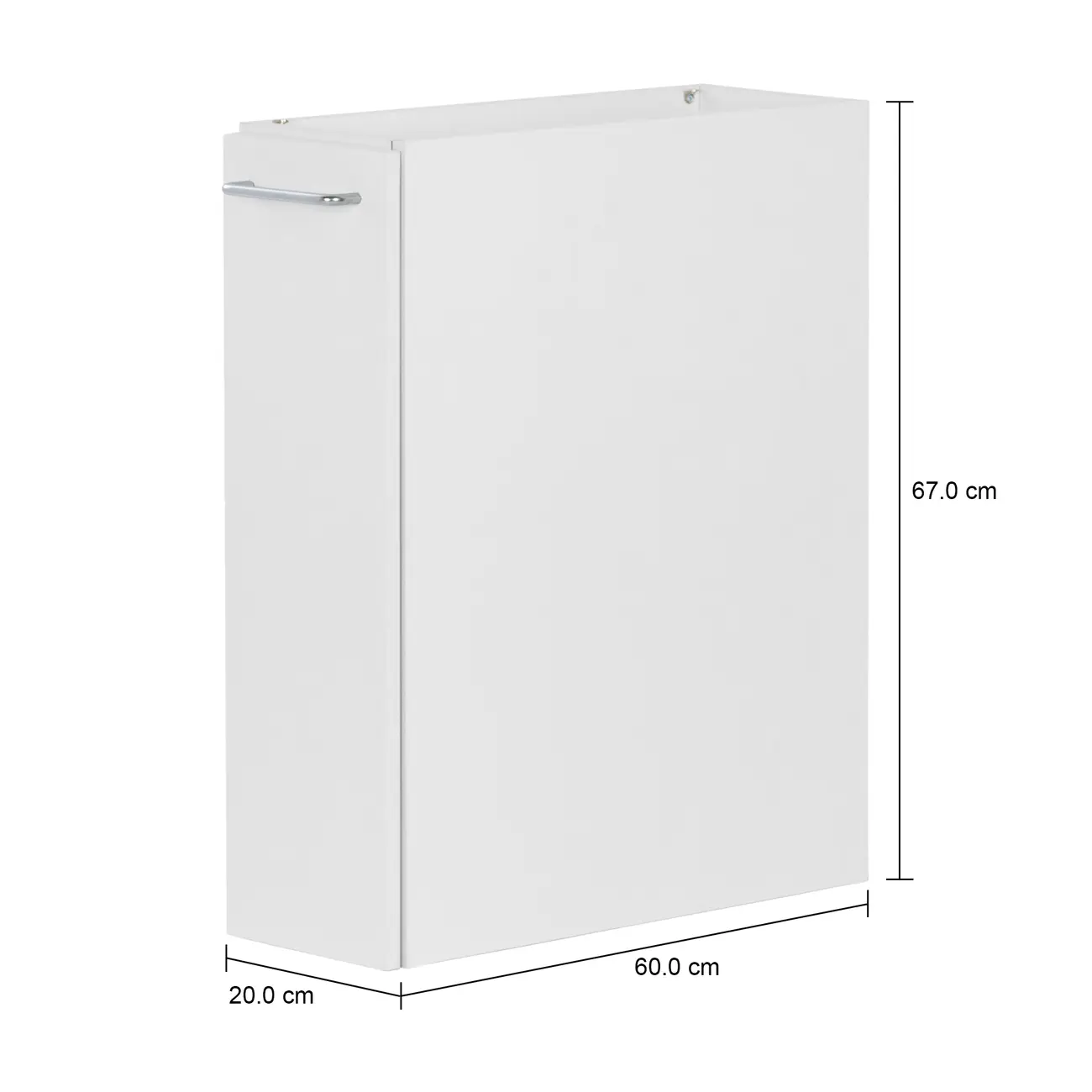 ARMÁRIO DE COZINHA INFERIOR PORTA-TEMPERO 20 CM PRÁTICA - BRANCO - Foto 5