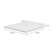 TAMPO DE ARMÁRIO DE COZINHA 60 CM COM FRONTÃO PRÁTICA - BRANCO - Foto 3