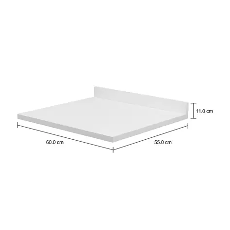Imagem com medidas do produto TAMPO DE ARMÁRIO DE COZINHA 60 CM COM FRONTÃO PRÁTICA