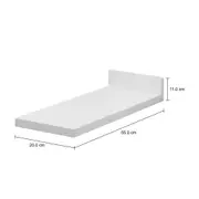 TAMPO DE ARMÁRIO DE COZINHA 20 CM COM FRONTÃO PRÁTICA - BRANCO - Foto 3