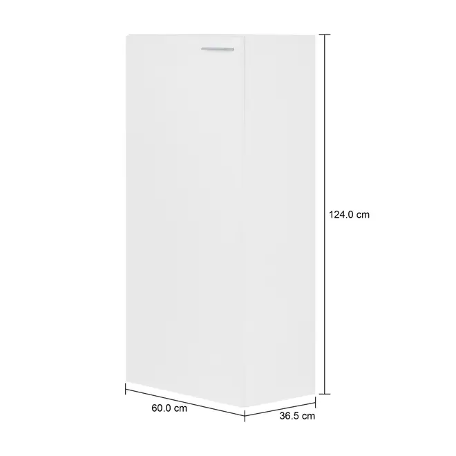 PANELEIRO 1 PORTA 60 CM X 1,25 M PRÁTICA - BRANCO - Foto 5