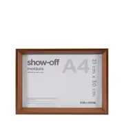 MOLDURA A4 21 CM X 30 CM SHOW-OFF - COBRE - Foto 1