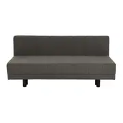 SOFÁ-CAMA 3 LUGARES CLAP - CINZA/PRETO - Foto 5