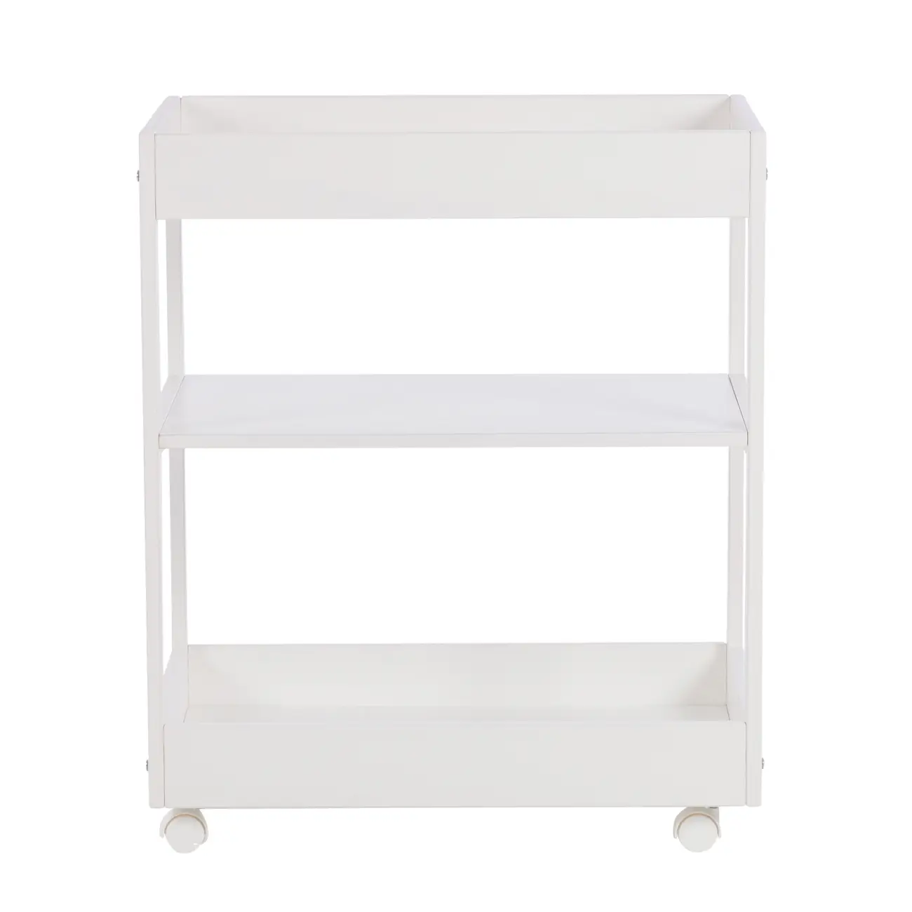 CARRINHO COM PRATELEIRA 63 CM X 45 CM PALETE - BRANCO - Foto 1