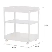 CARRINHO COM PRATELEIRA 63 CM X 45 CM PALETE - BRANCO - Foto 3