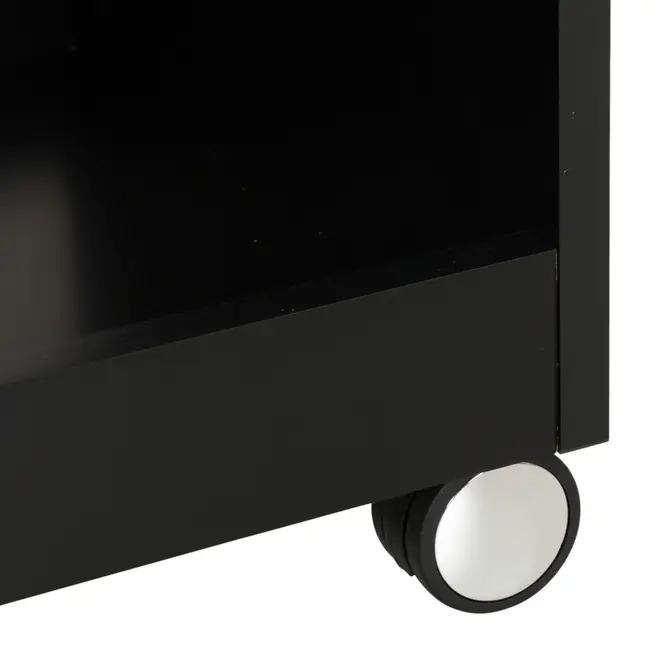 CARRINHO BAR/APARADOR 1,06 M X 40 CM VANN - PRETO - Foto 5