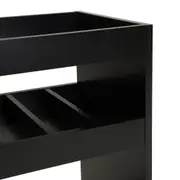CARRINHO BAR/APARADOR 1,06 M X 40 CM VANN - PRETO - Foto 7