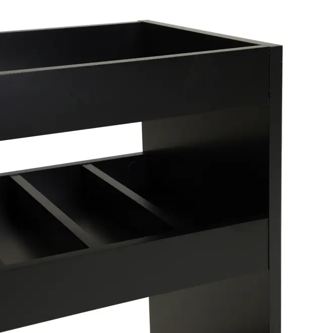 CARRINHO BAR/APARADOR 1,06 M X 40 CM VANN - PRETO - Foto 7