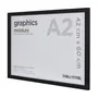 KIT MOLDURA A2 42 CM X 60 CM GRAPHICS - PRETO - Foto 2