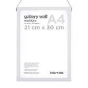 MOLDURA A4 21 CM X 30 CM GALLERY WALL - BRANCO - Foto 1