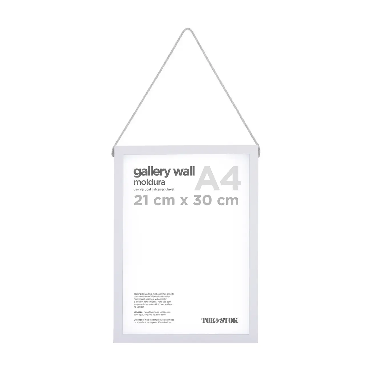 MOLDURA A4 21 CM X 30 CM GALLERY WALL - BRANCO - Foto 2