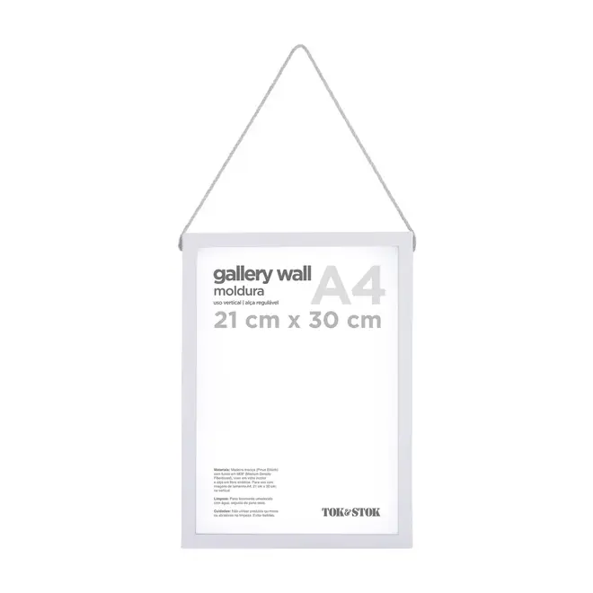 MOLDURA A4 21 CM X 30 CM GALLERY WALL - BRANCO - Foto 2