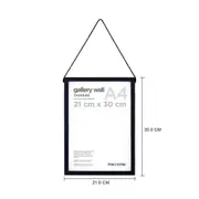 MOLDURA A4 21 CM X 30 CM GALLERY WALL - PRETO - Foto 3