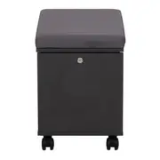 LOCKER COM RODÍZIOS E 1 PORTA BASCULANTE ALETA - KONKRET/CINZA - Foto 1