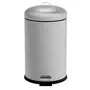 LIXEIRA COM PEDAL 12 L BRIXTON - INOX - Foto 1