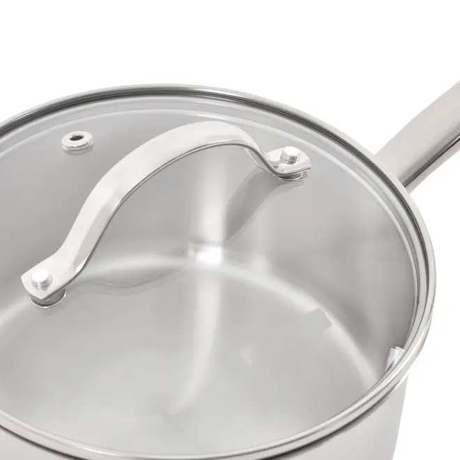 PANELA INDUÇÃO 16 CM UNA - INOX/INCOLOR - Foto 5