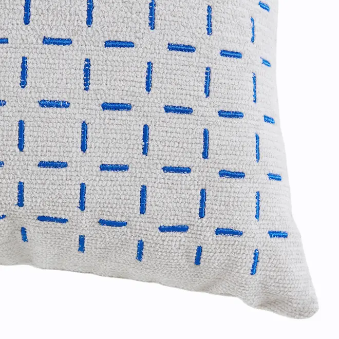 ALMOFADA 45 CM X 45 CM SENSORY - FLANDRES/AZUL COBALTO - Foto 3