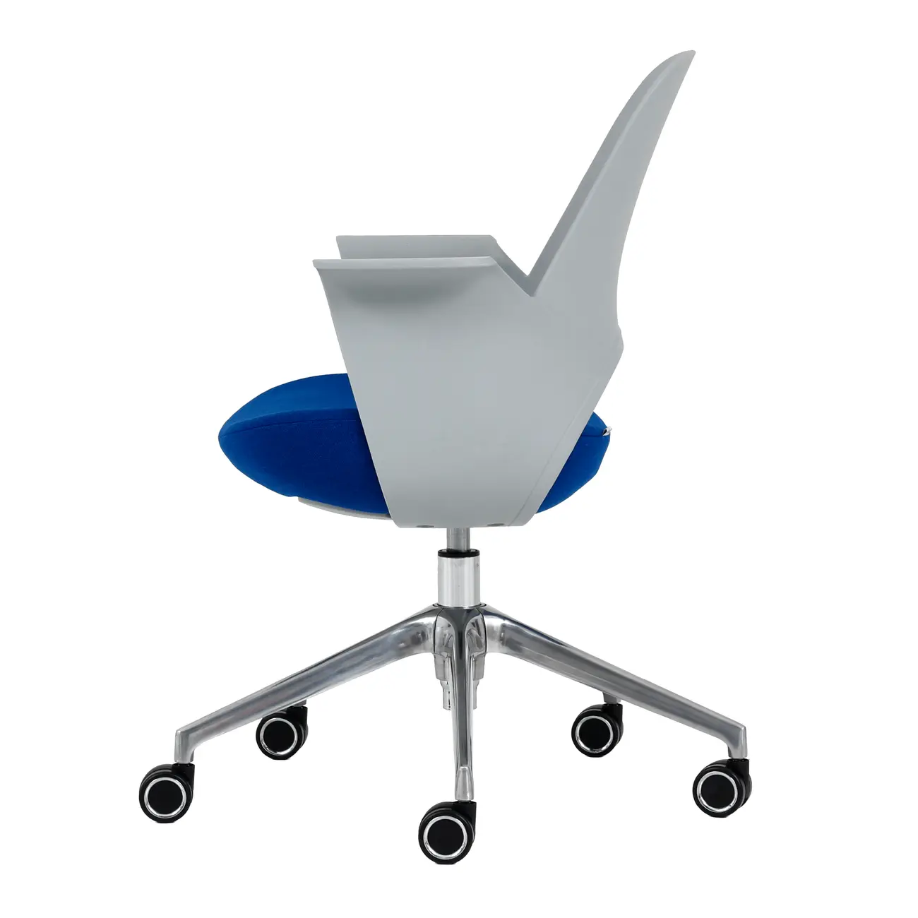 CADEIRA HOME OFFICE VÓRTEX - CINZA CLARO/AZUL COBALTO - Foto 3