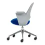 CADEIRA HOME OFFICE VÓRTEX - CINZA CLARO/AZUL COBALTO - Foto 3