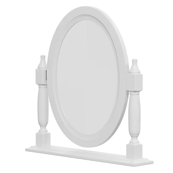 ESPELHO 54 CM X 54 CM CAMPAGNE - BRANCO/PRATA - Foto 2