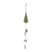 PINGENTE 50 CM VILAREJO NOEL - CASCA DE URUCUM/CIPESTRE - Foto 2