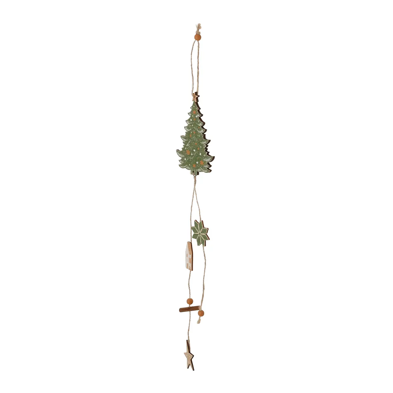 PINGENTE 50 CM VILAREJO NOEL - CASCA DE URUCUM/CIPESTRE - Foto 2