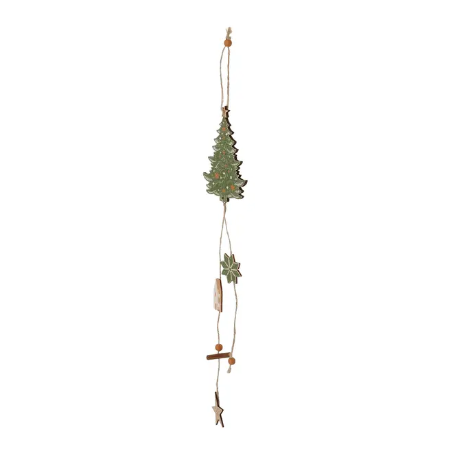 PINGENTE 50 CM VILAREJO NOEL - CASCA DE URUCUM/CIPESTRE - Foto 2