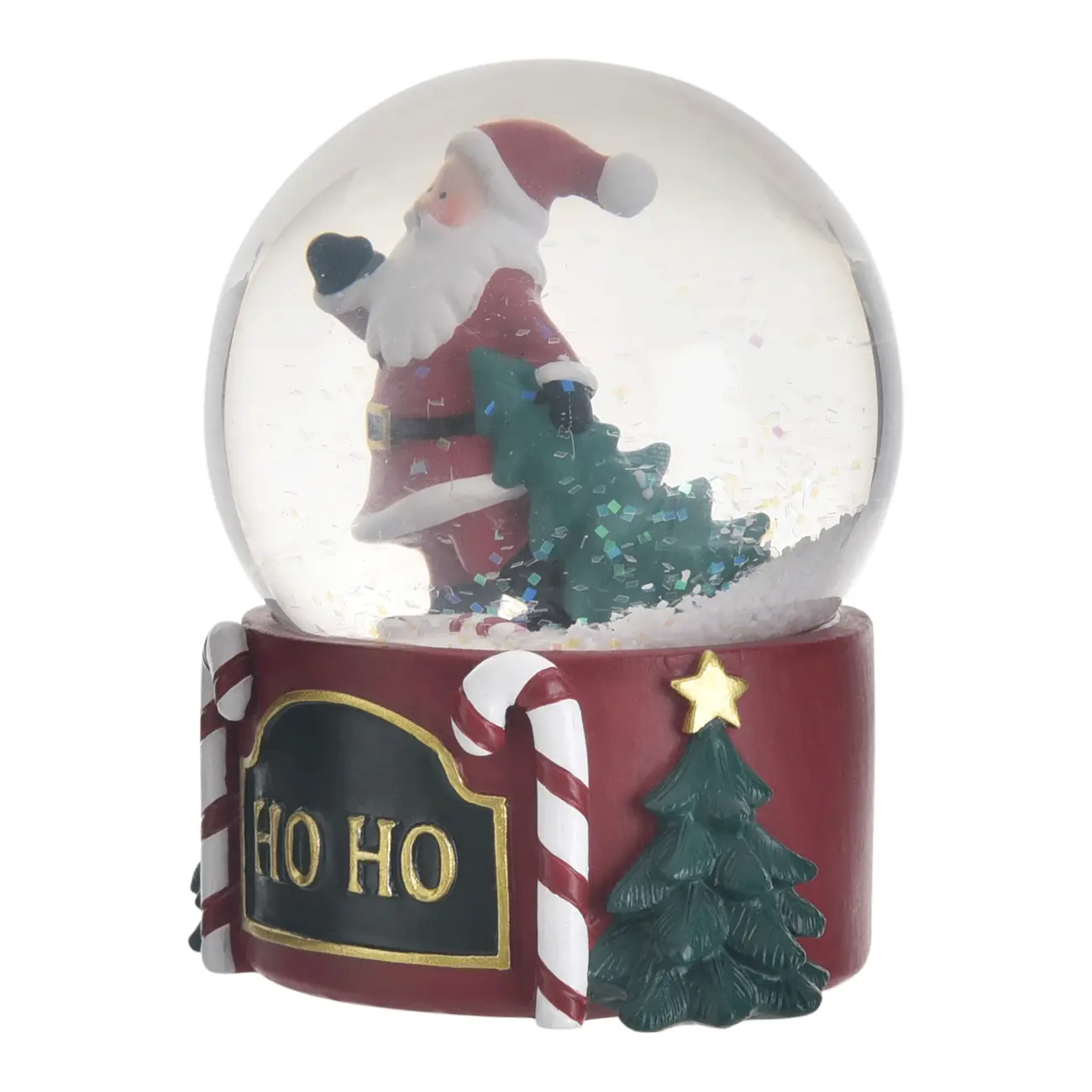GLOBO LED PAPAI NOEL 9 CM HOHO HOME - VERMELHO HINDU/ENGLISH GREEN - Foto 3