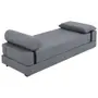 SOFÁ-CAMA 2 LUGARES STRAP - CINZA/PRETO - Foto 2