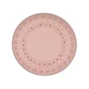 PRATO SOBREMESA BROTO DE AMOR - ROSA CLARO/OURO - Foto 1