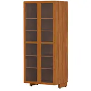 PANELEIRO 2 PORTAS 80 CM X 1,95 M GOURMET - NOZES/INCOLOR - Foto 2