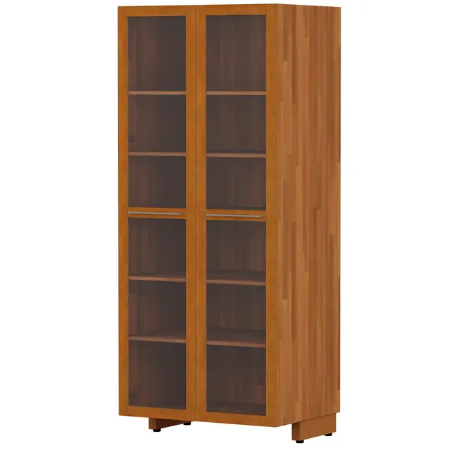 PANELEIRO 2 PORTAS 80 CM X 1,95 M GOURMET - NOZES/INCOLOR - Foto 2