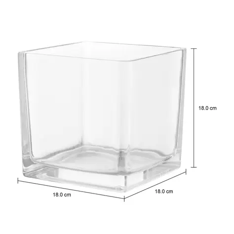 Imagem com medidas do produto VASO 18 CM BARELLI