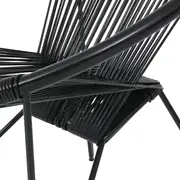 POLTRONA ESPAGUETE STRING - PRETO/PRETO - Foto 8