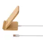 CARREGADOR WIRELESS 10W BAMBOO TECH - BAMBU - Foto 5