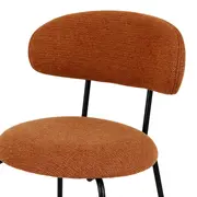 BANCO ALTO DISCUS - PRETO/CASCA DE URUCUM - Foto 6
