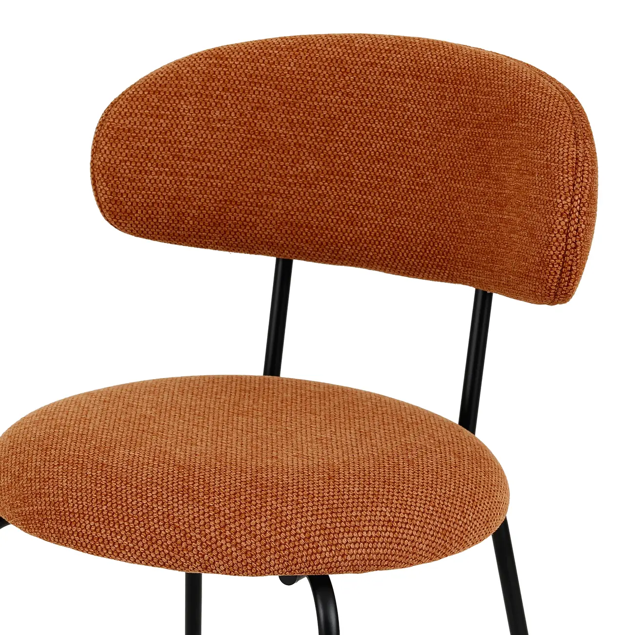 BANCO ALTO DISCUS - PRETO/CASCA DE URUCUM - Foto 6