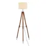 LUMINÁRIA DE CHÃO TRIPÉ C/CUP H CHEVRON - NATURAL/ZINCO - Foto 2