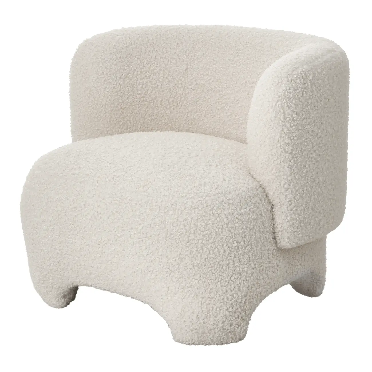 POLTRONA COM PUFF GUINEA - BOUCLÉ NATURAL - Foto 3